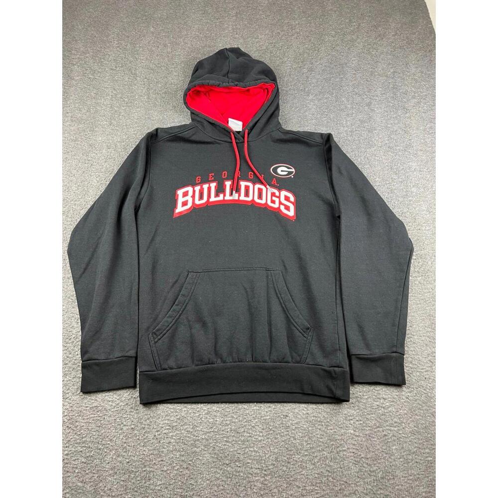 Champion Georgia Bulldogs Men's Hoodie‎ Sweatshirt Black Red Size Small
